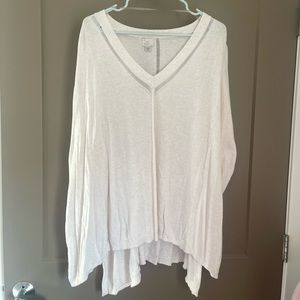 One size fits most White Poncho/cardigan from Target!